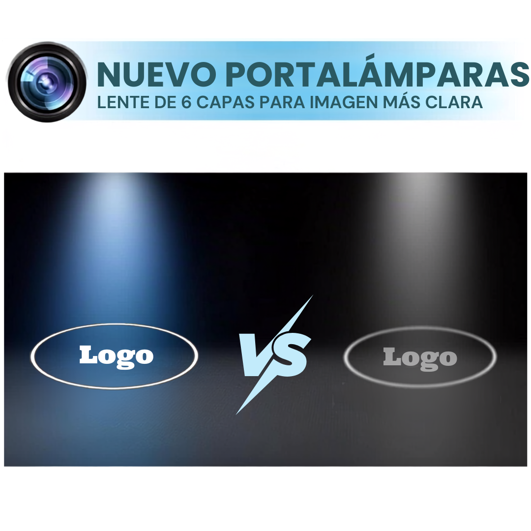Custom Logo LED Projector 2 Pieces